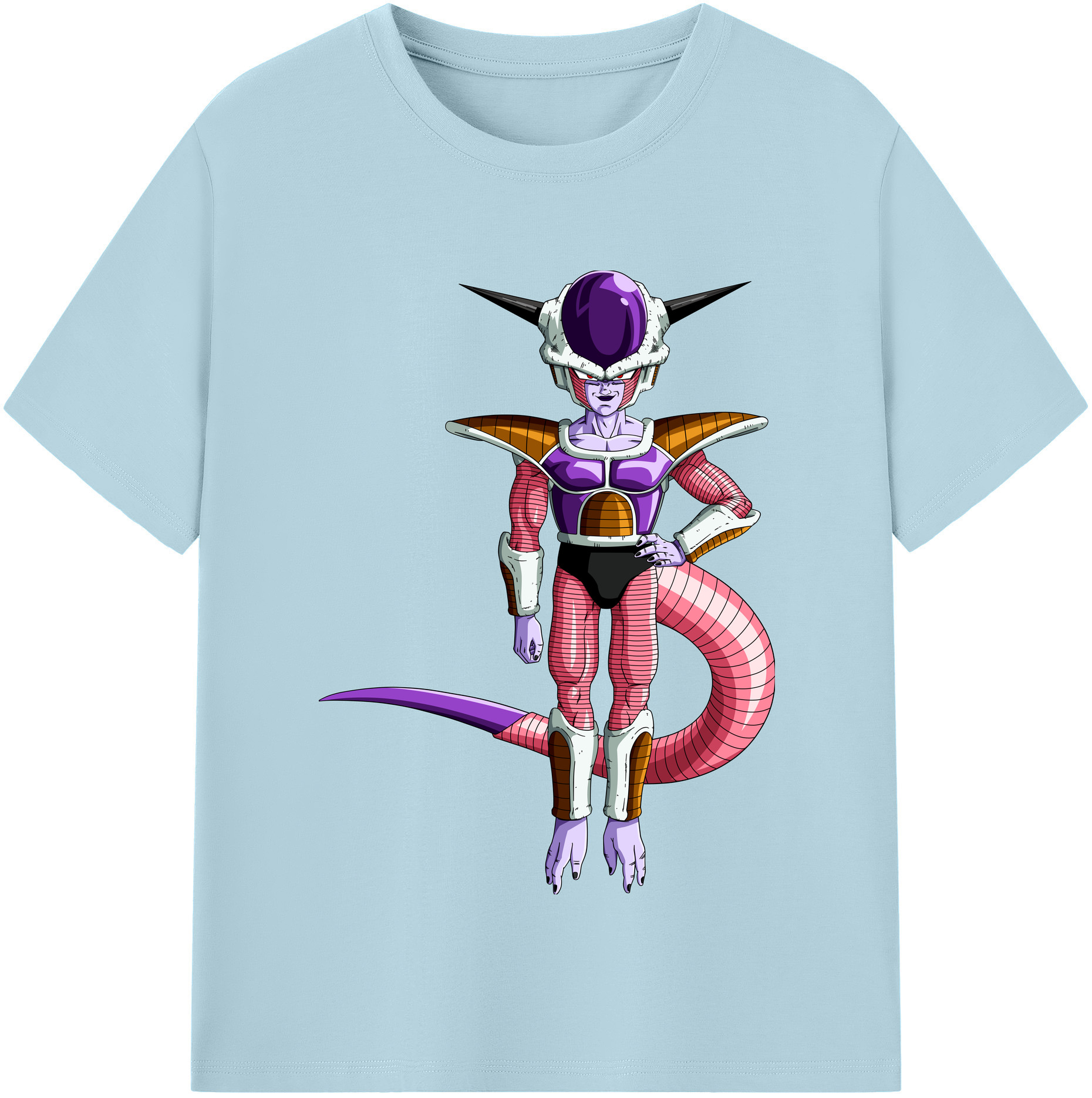 （画像用） ドラゴンボール フリーザ DRAGON BALL Frieza 綿100％半袖Tシャツ（フロントプリント）